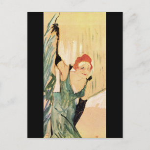 Yvette Guilbert, Henri de Toulouse-Lautrec Postcard