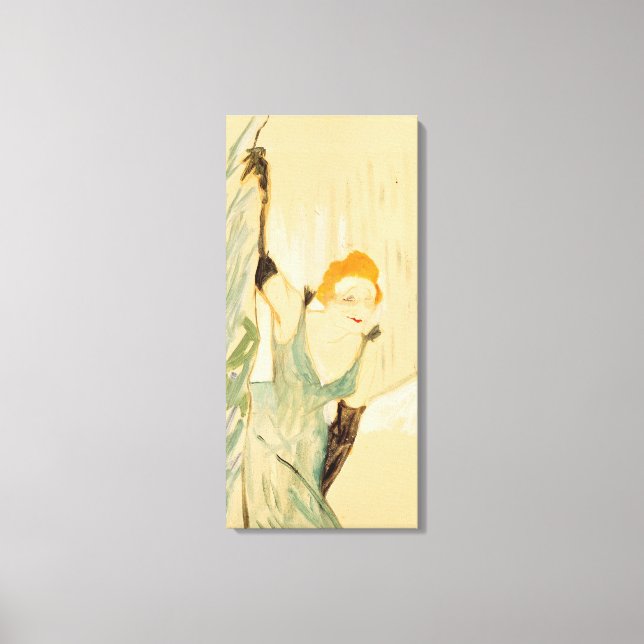 Yvette Guilbert  taking a Curtain Call, 1894 Canvas Print (Front)