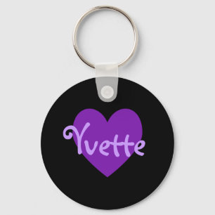 Yvette in Purple Keychain