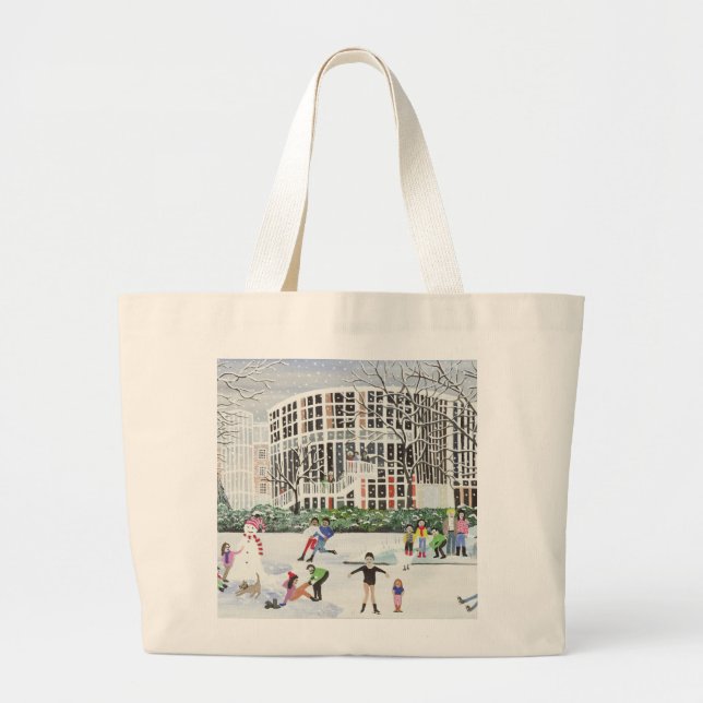 Yvonne Arnaud Theatre Large Tote Bag (Front)