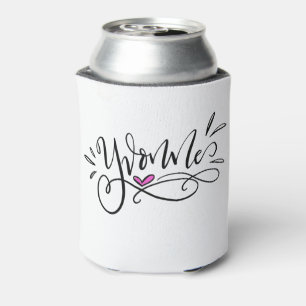 Yvonne, Hand Lettered Can Cooler