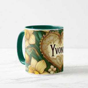 YVONNE ~ Mug personnalisé ~ daffodiles ~