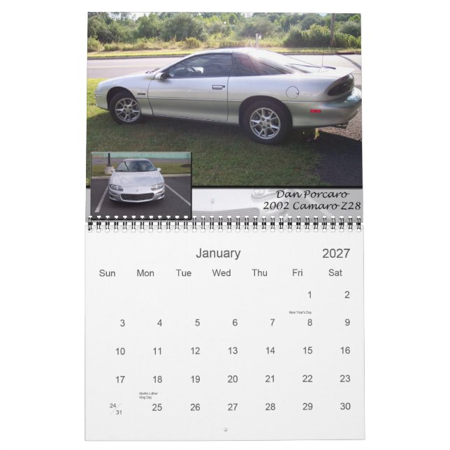 Z28.com #2 calendar (Jan 2027)