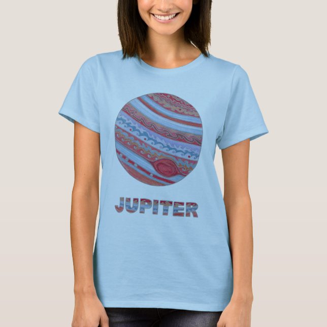 Z Astronomy Stylized Jupiter Shirts And Apparel (Front)