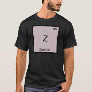 Z - Chemise T-shirt symbole d'élément de chimie Zo