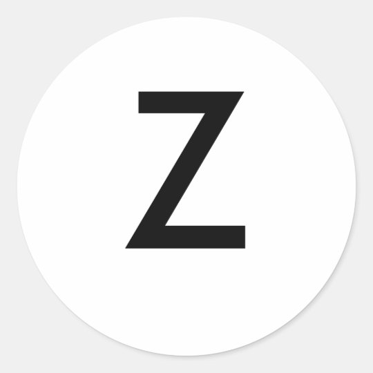 Z CLASSIC ROUND STICKER