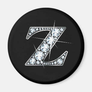 "Z" Diamond Bling Magnet