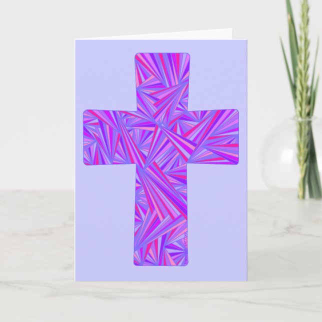 Z Easter Cross Card Inside Reads Easter Blessings (Front)