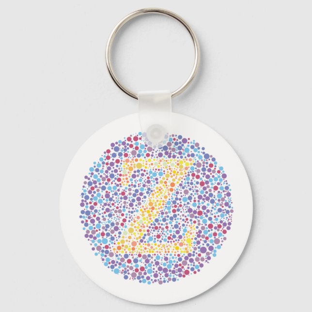 “Z” Eye Test Letter Keychain (Front)