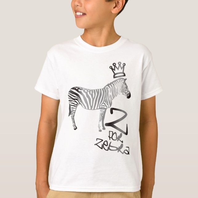 Z for Zebra T-Shirt (Front)