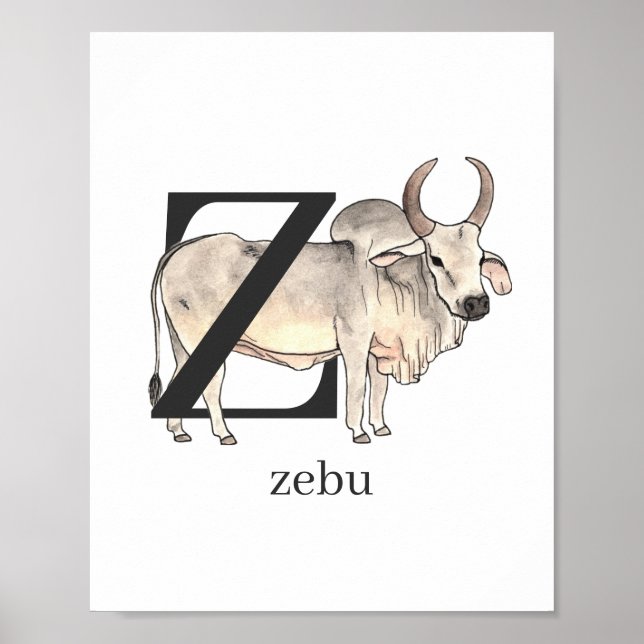 Z for Zebu Poster (Front)