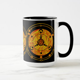 Z Fun Crop Circle Alien Art SciFi Geek Drinkware Mug