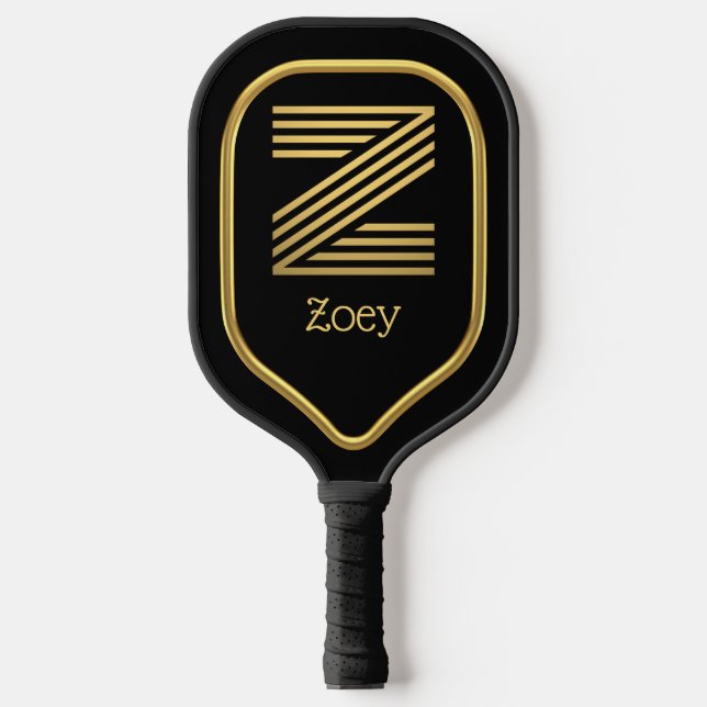 Z Gold Initial Pickleball Paddle (Front)