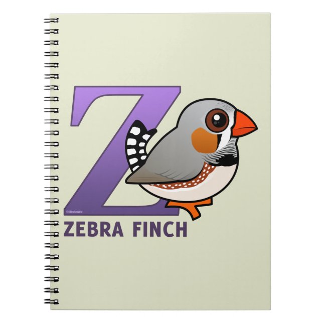 Z is for Zebra Finch Notebook (Front)