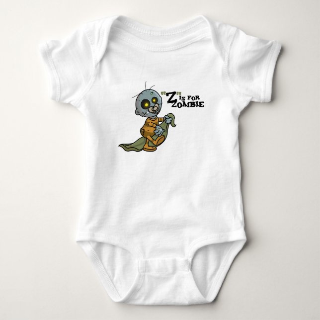 "Z" is for Zombie (boys) Infant Creeper (Front)