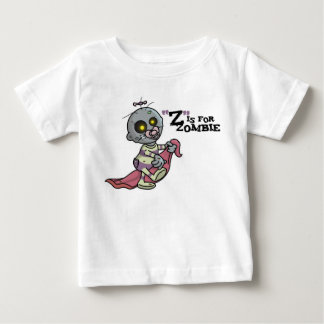 "Z" is for Zombie with Blanket (girls) Long Sleeve Baby T-Shirt