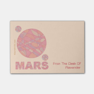 Z Mars Geek The Red Planet Personalized Notes
