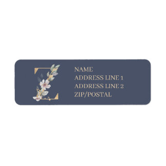 Z Monogram Floral Personalized