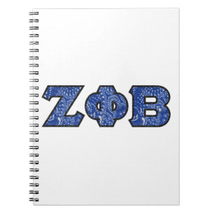 Z Phi B Bandana Letters Notebook