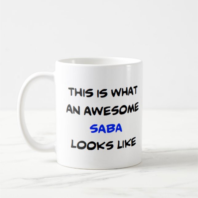 z saba, awesome coffee mug (Left)