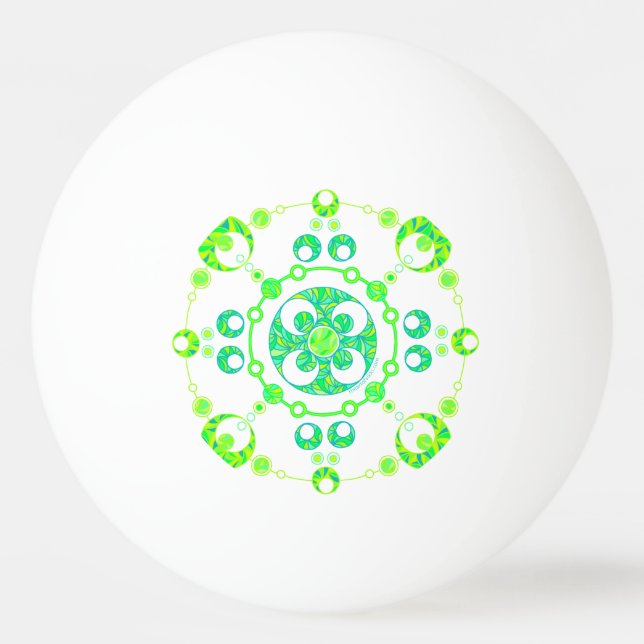 Z Spring Crop Circle Paranormal UFO Art Ping Pong Ball (Front)
