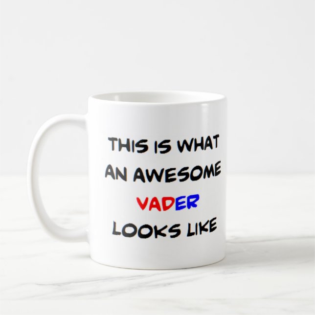 z vader, awesome coffee mug (Left)