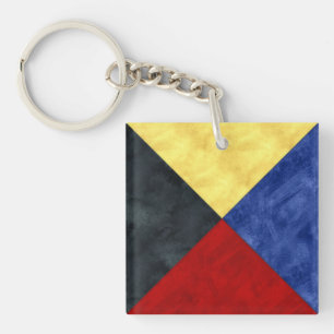 Z Zulu Watercolor Nautical signal Maritime Flag
