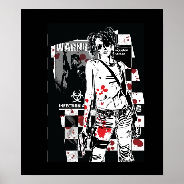 ZA Shelly: Zombie Hunter Print (Front)