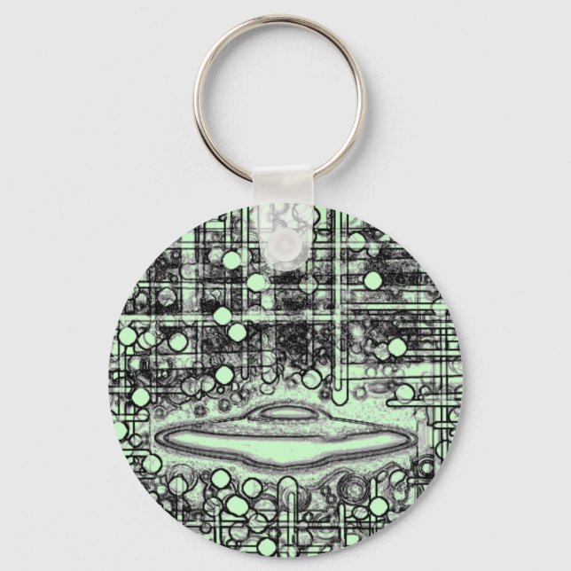 Zaade 12 Flying Saucer Keychain (Front)