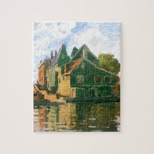 Zaandam, Canal by Claude Monet Jigsaw Puzzle