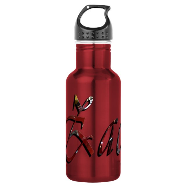 Zac, Name, Logo, 532 Ml Water Bottle (Front)