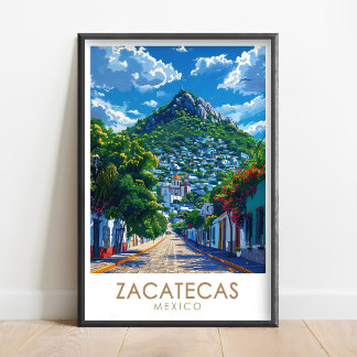 Zacatecas Poster - Bufa Hill Print - Zacatecas Wal