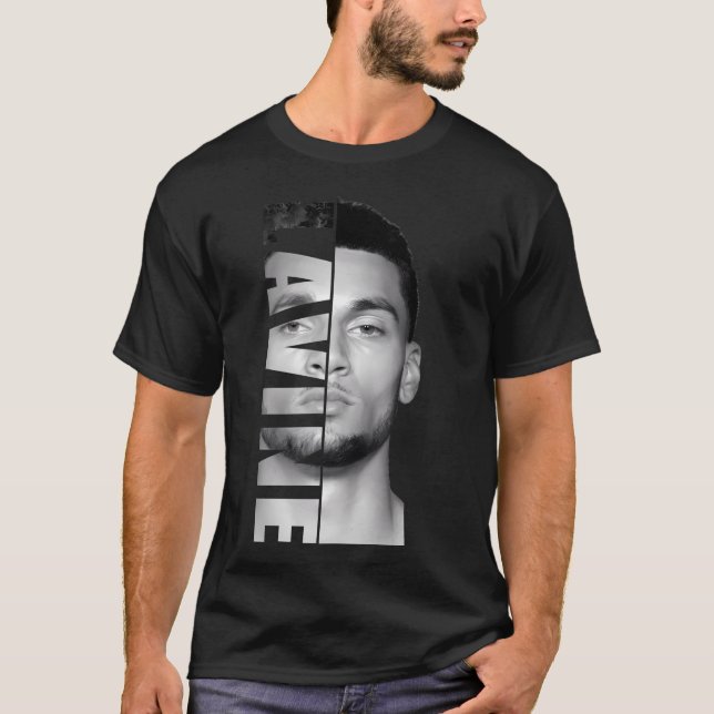 Zach Lavine - Black  White T-Shirt (Front)