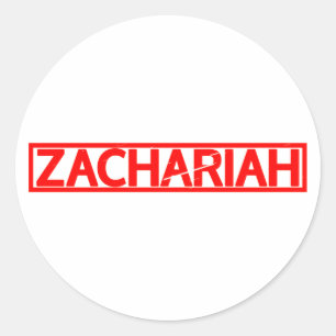 Zachariah Stamp Classic Round Sticker