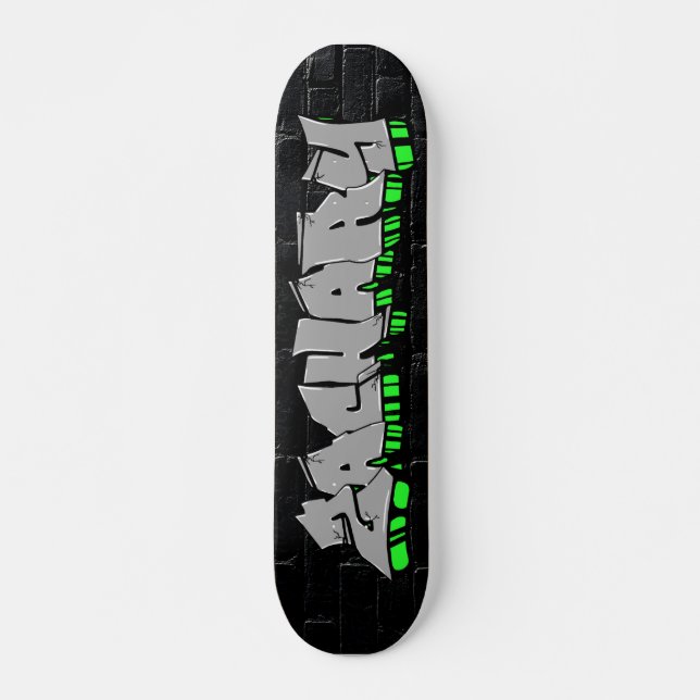 Zachary Graffiti Custom Personalized Skateboard (Front)