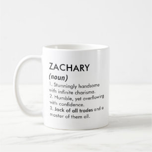 Zachary name, Editable name, Custom name Coffee Mug