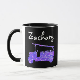 Zachary Name With A Fire Truck, Mug