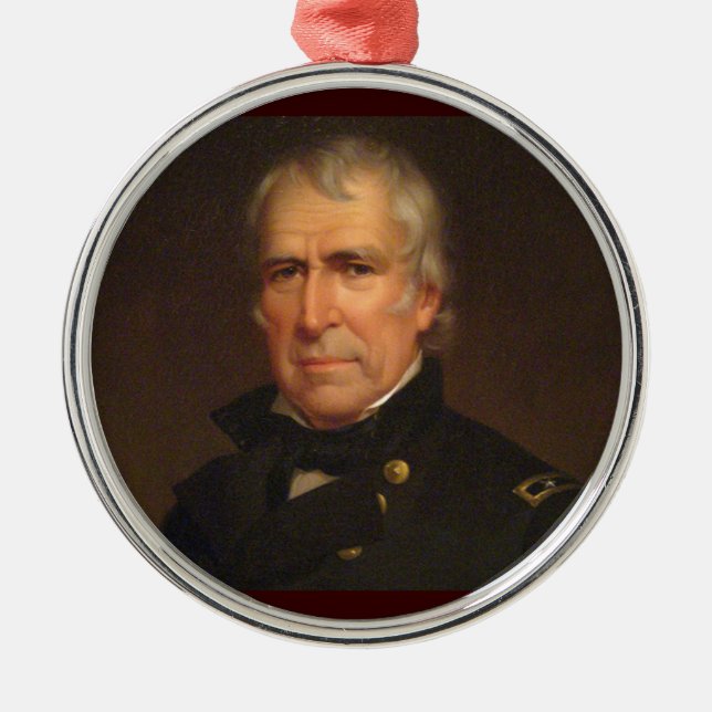 Zachary Taylor 12th President Metal Ornament (Front)