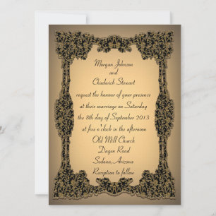 Zachée Formal Wedding Invitation 5.5" x 7.5"