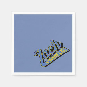 zach's bar mitzvah napkin