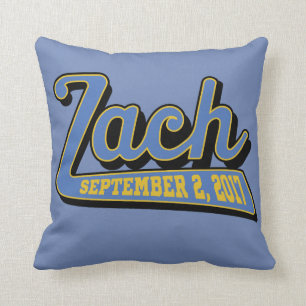 zach's bar mitzvah throw pillow