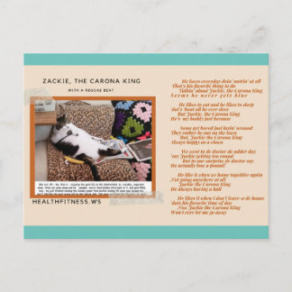 Zackie The Corona King - Fun 'Keep In Touch' Cards