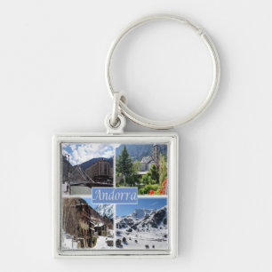 zAD003 ANDORRA, La Vella, mosaic, Keychain