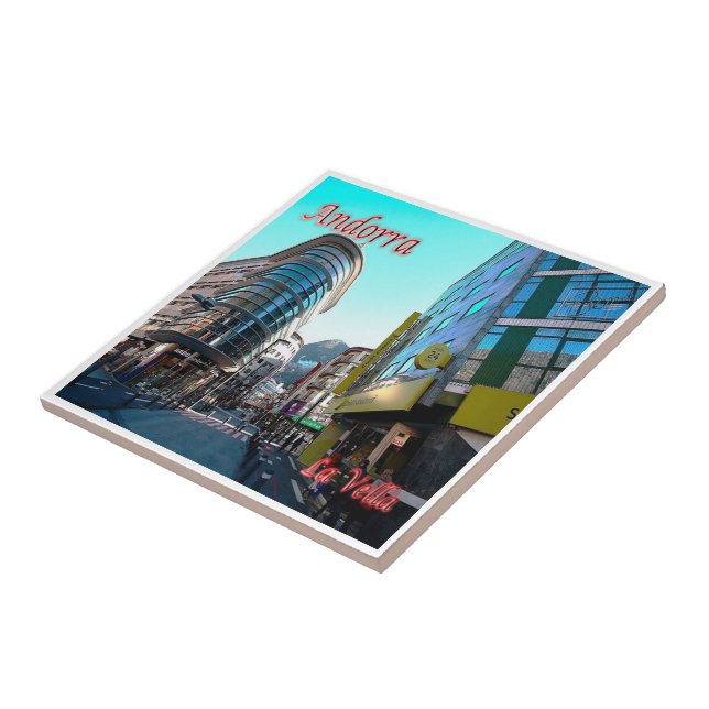 zAD011, LA VELLA centre, Andorra, Tile (Side)