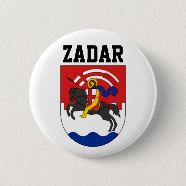 Zadar coat of arms (Croatia) 2 Inch Round Button (Front)