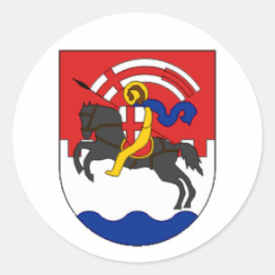 Zadar coat of arms (Croatia) Classic Round Sticker