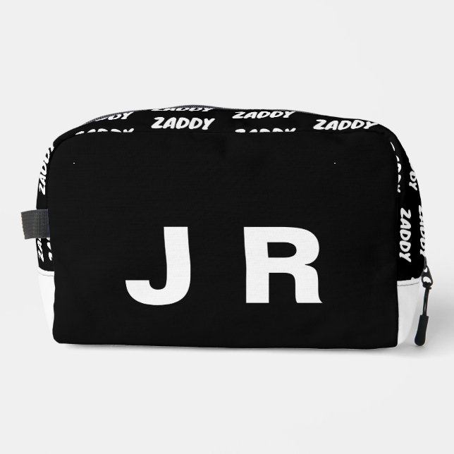 Zaddy Black Personalized  Dopp Kit (Front)