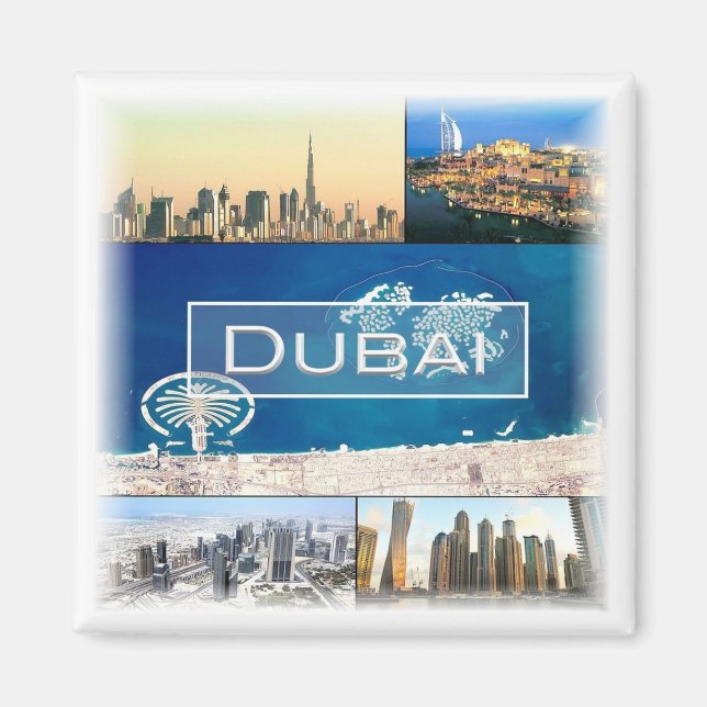 zAE006 DUBAI, United Arab Emirates, Fridge Magnet (Front)