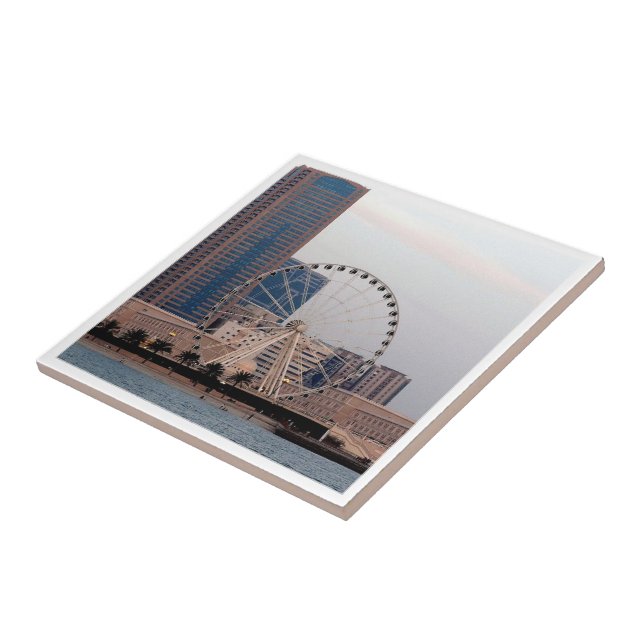 zAE011 SHARJAH, THE EYE, UAE, Tile (Side)