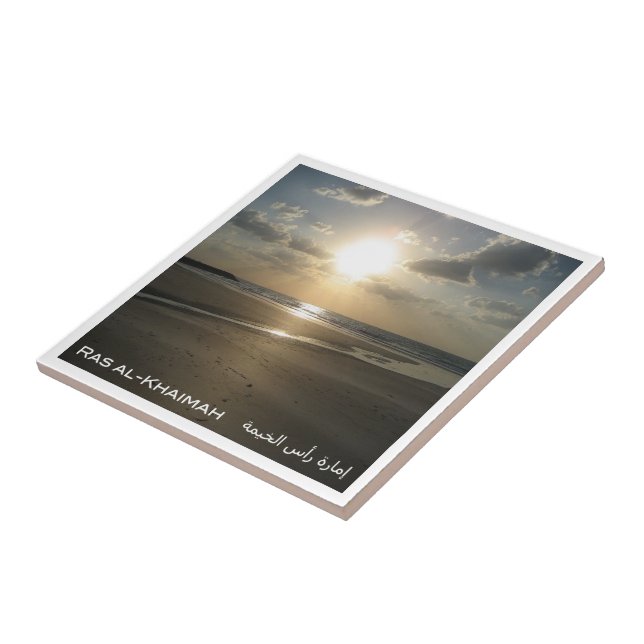 zAE025 RAS AL-KHAIMAH beach, UAE, Asia, Tile (Side)